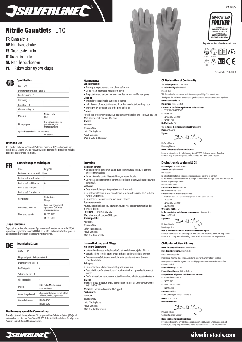 Página nº 1 - Manual de usuario Silverline 793785