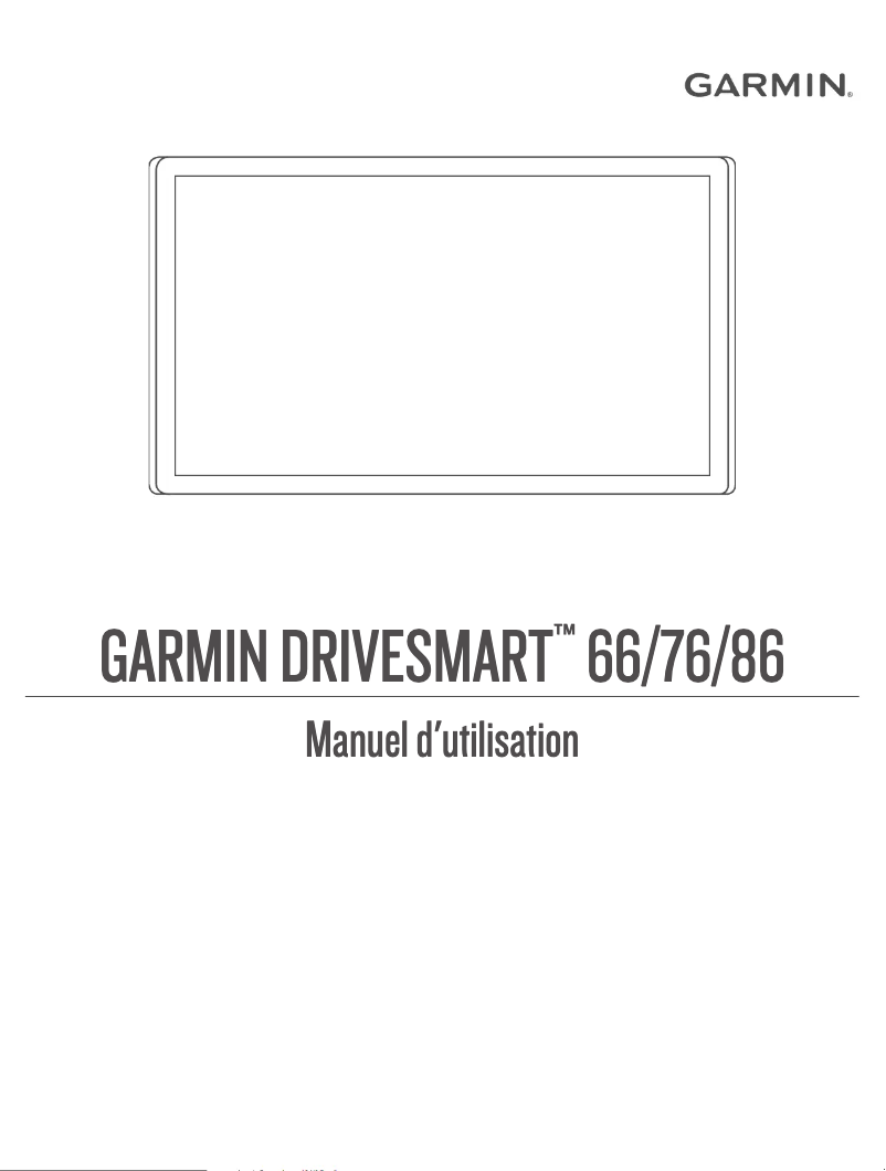 Imagen de la primera página del manual del dispositivo DriveSmart 66
