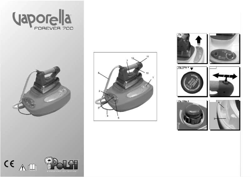 Imagen de la primera página del manual del dispositivo Vaporella Forever 700