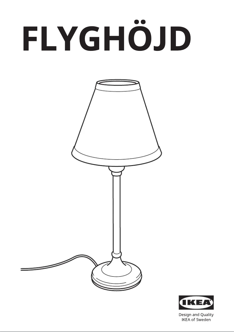 Página 1 del manual Manual de usuario Ikea FLYGHÖJD 905.599.65