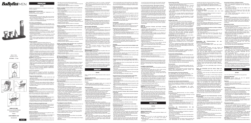 Página 1 del manual Manual de usuario BaByliss MT996E