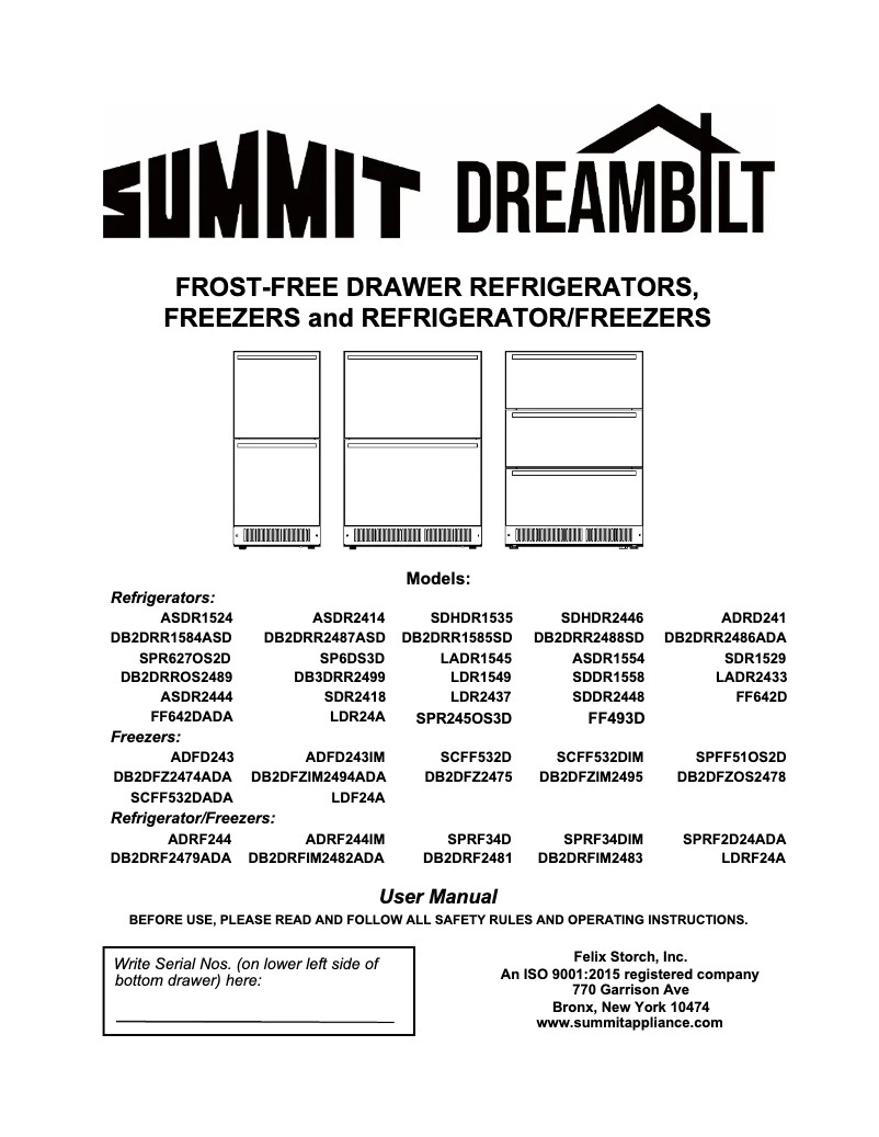 Imagen de la primera página del manual del dispositivo ADRD241