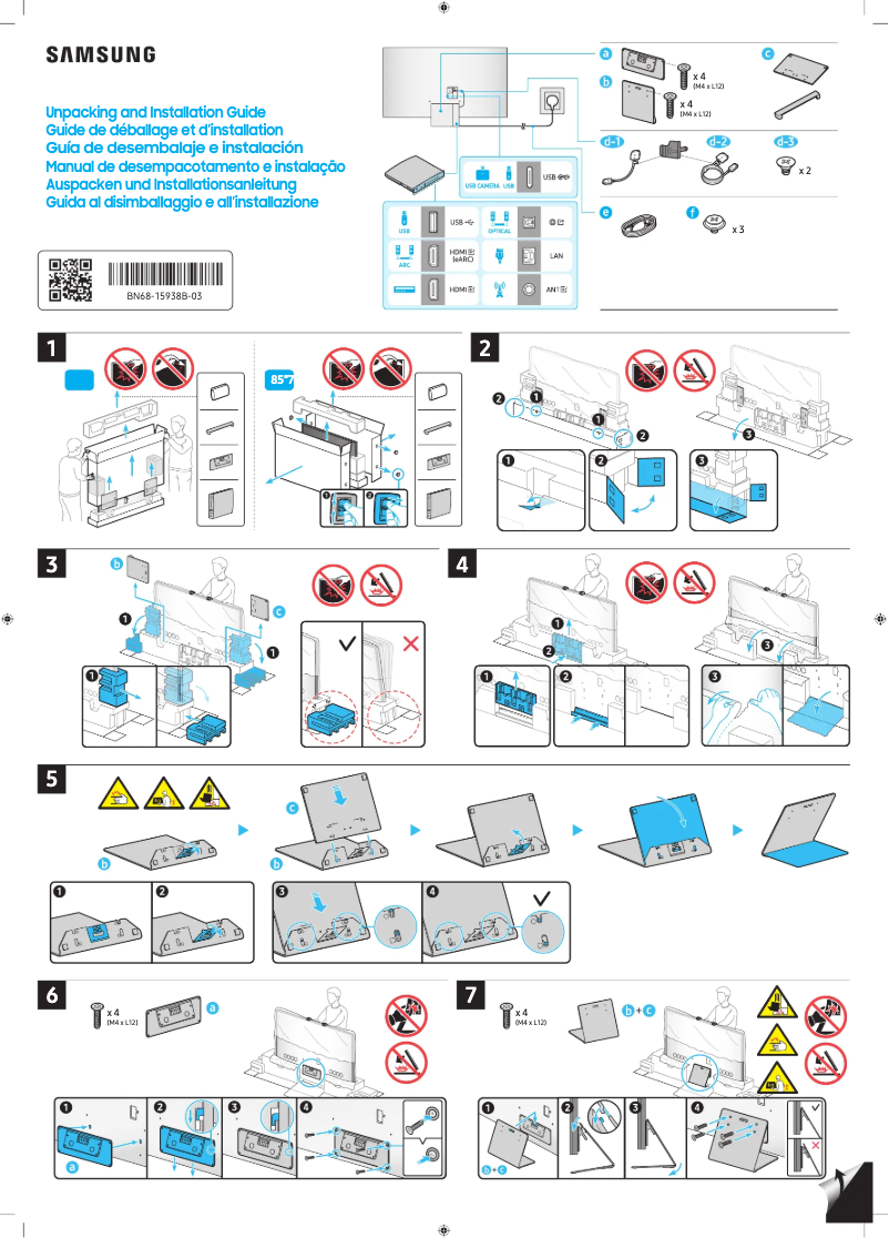 Imagen de la primera página del manual del dispositivo QN75QN800CG