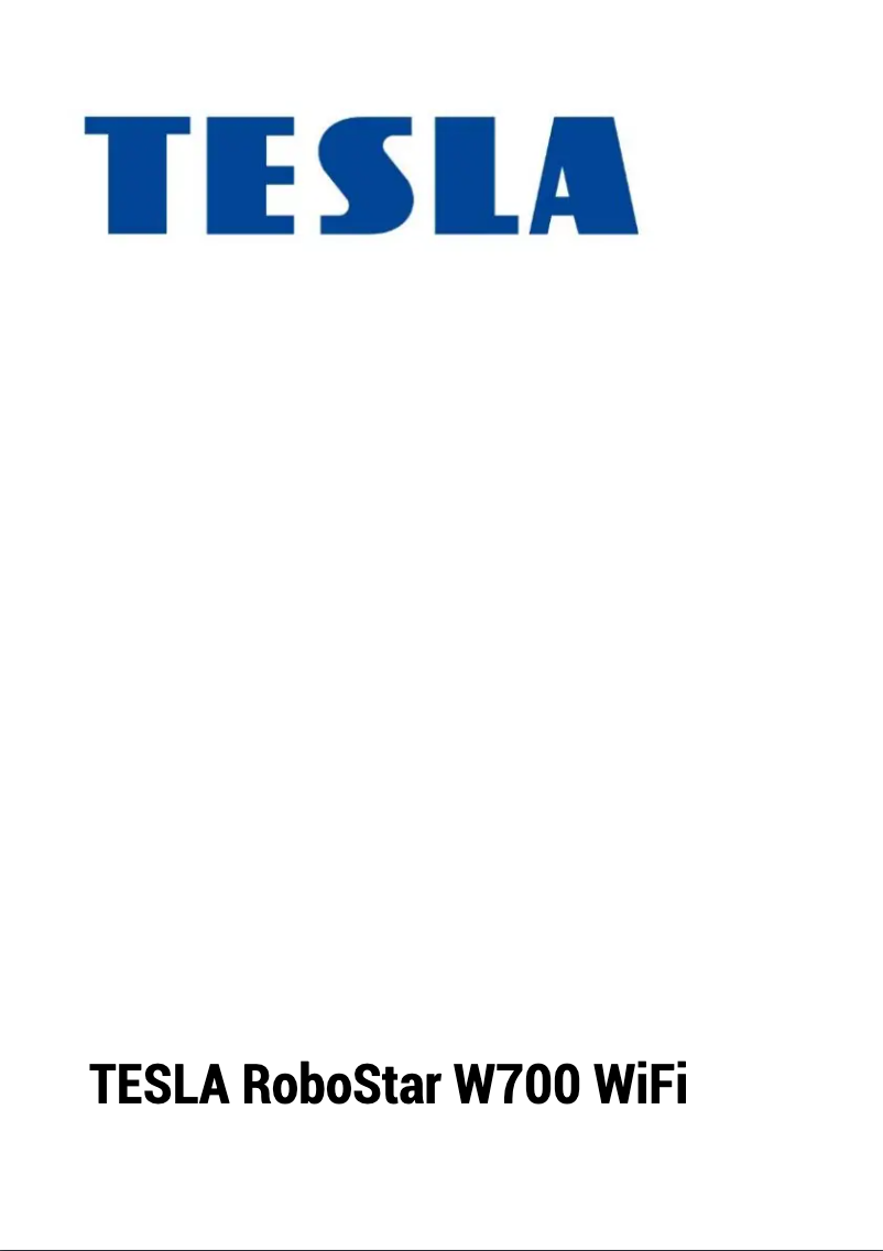 Página 1 del manual Manual de usuario Tesla RoboStar W700 WiFi