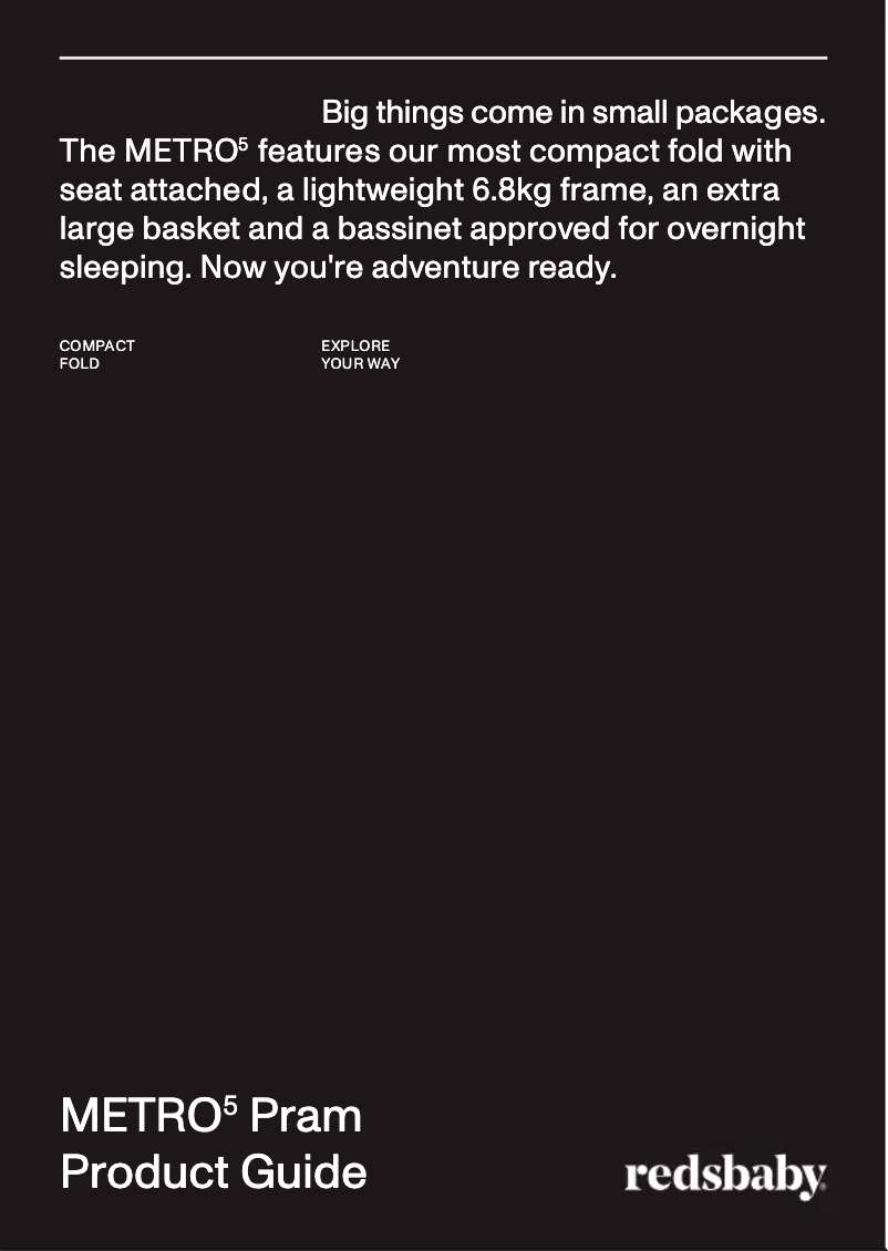 Página nº 1 - Manual de usuario Redsbaby METRO