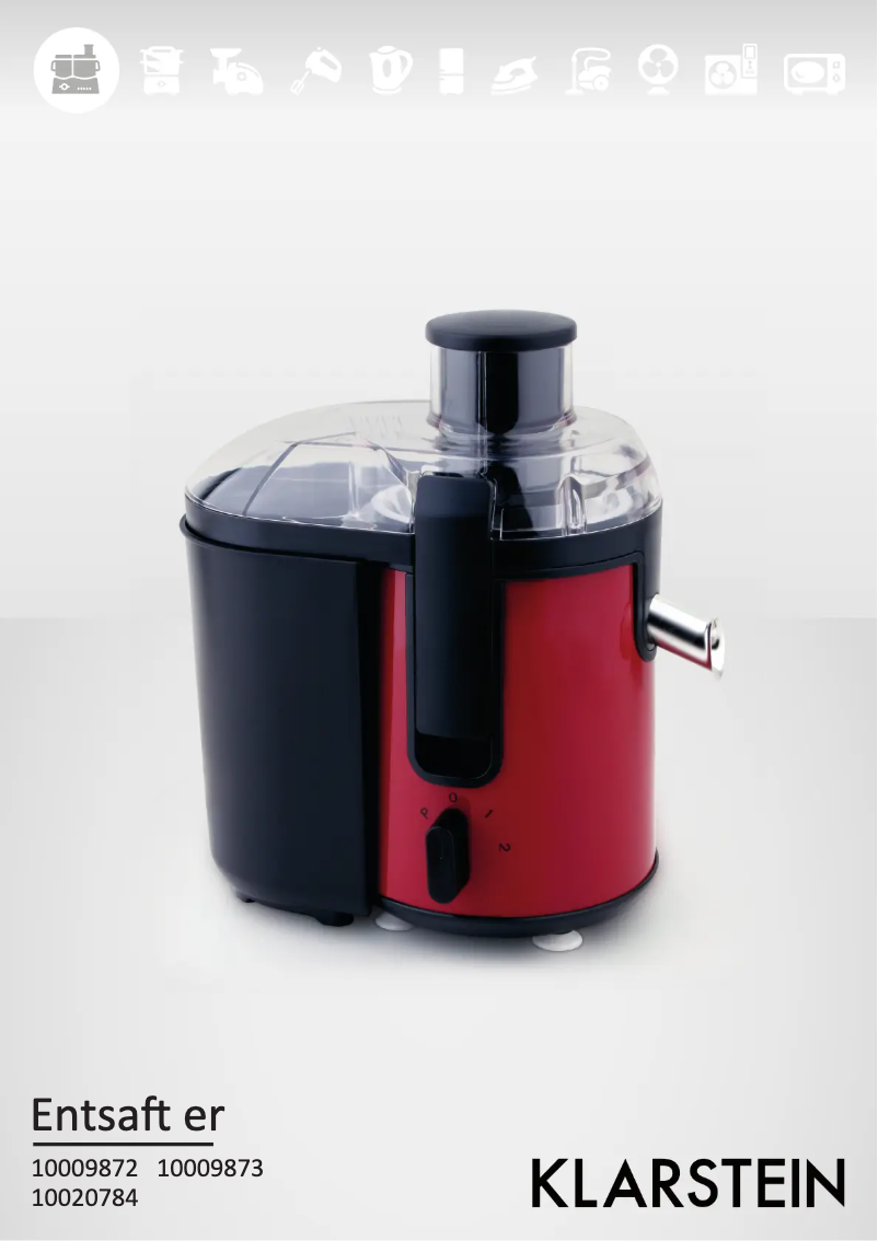 Imagen de la primera página del manual del dispositivo Fruit Tornado