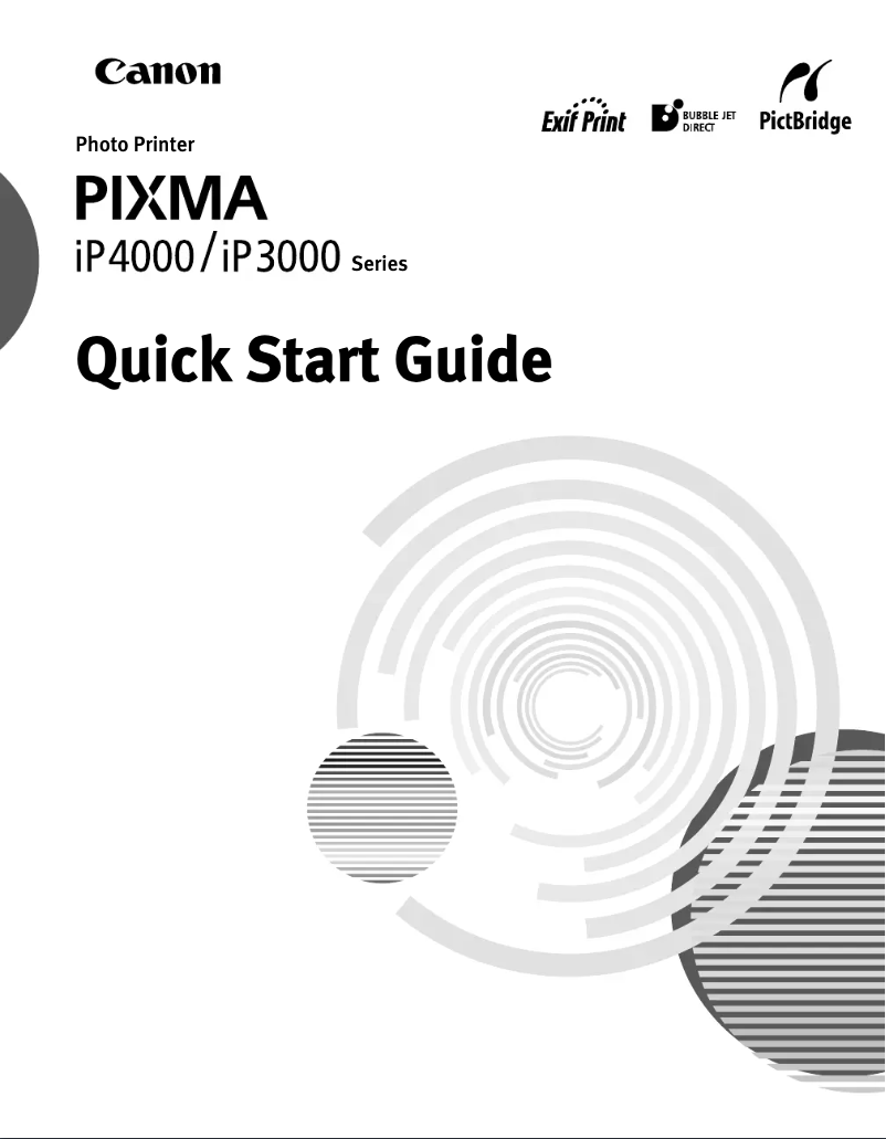 Imagen de la primera página del manual del dispositivo Pixma iP4000