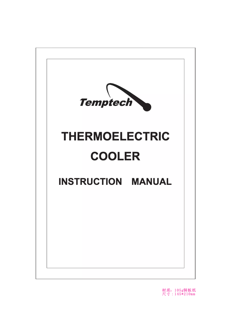 Página 1 del manual Manual de usuario Temptech TW6GB