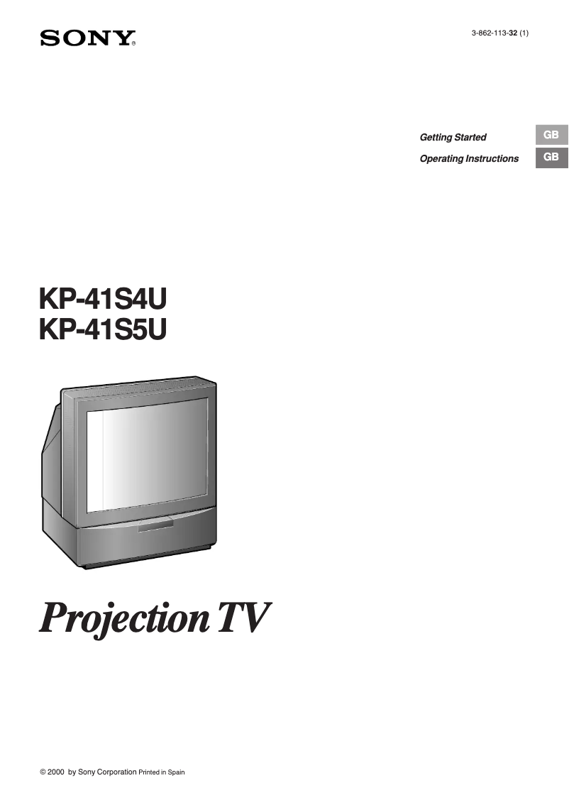 Imagen de la primera página del manual del dispositivo KP-41S4U