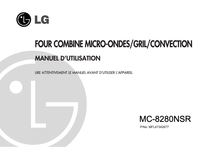 Página 1 del manual Manual de usuario LG MC-8280NSR