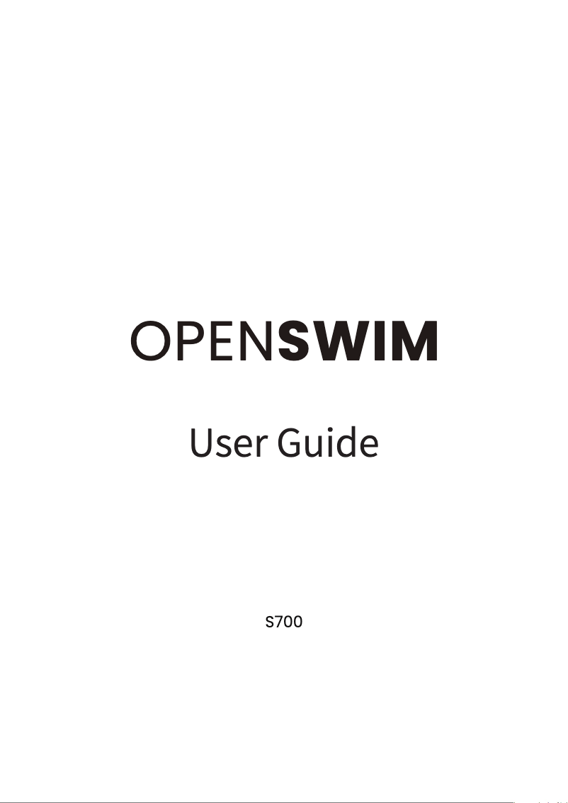 Página 1 del manual Manual de usuario Aftershokz OpenSwim S700