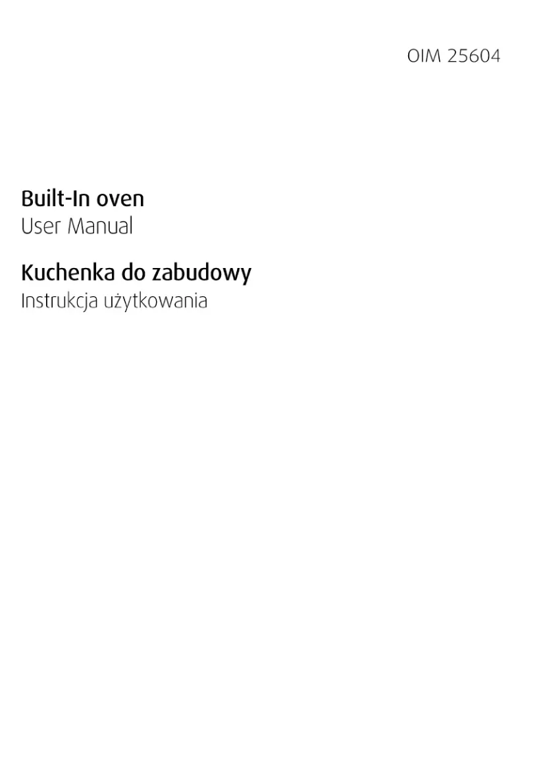 Página 1 del manual Manual de usuario Beko OIM 25604 X