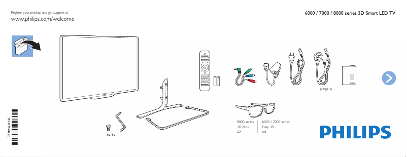 Página 1 del manual Guía de inicio rápido Philips 47PFL7108S