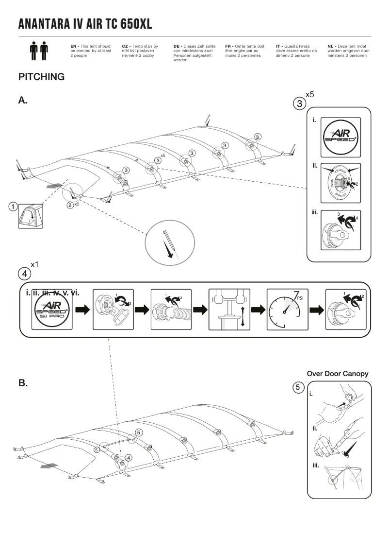 Imagen de la primera página del manual del dispositivo Anantara IV Air TC 650XL