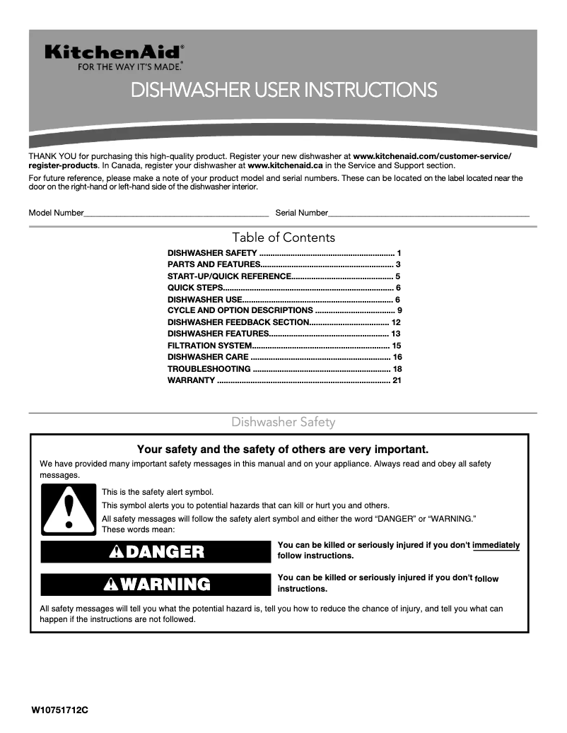 Imagen de la primera página del manual del dispositivo KDTM504EPA