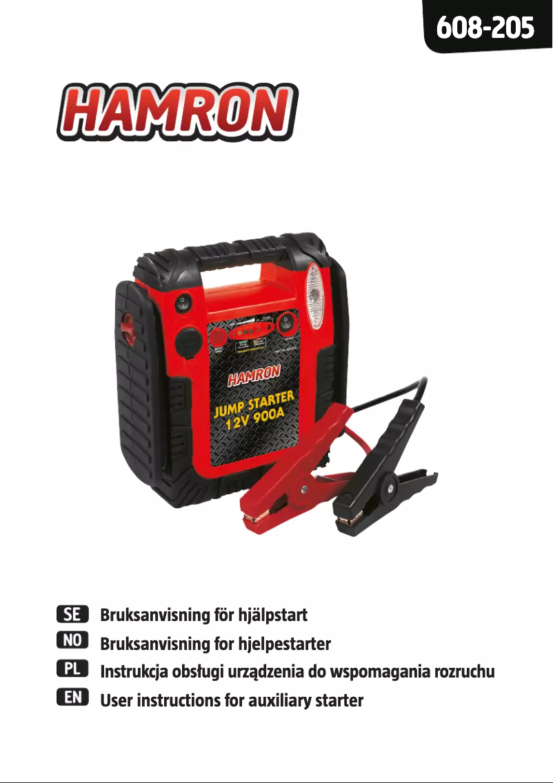 Imagen de la primera página del manual del dispositivo 608-205