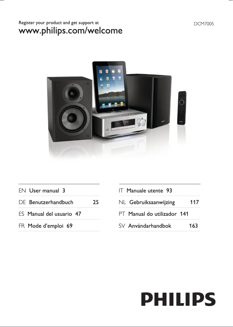 Imagen de la primera página del manual del dispositivo DCM7005