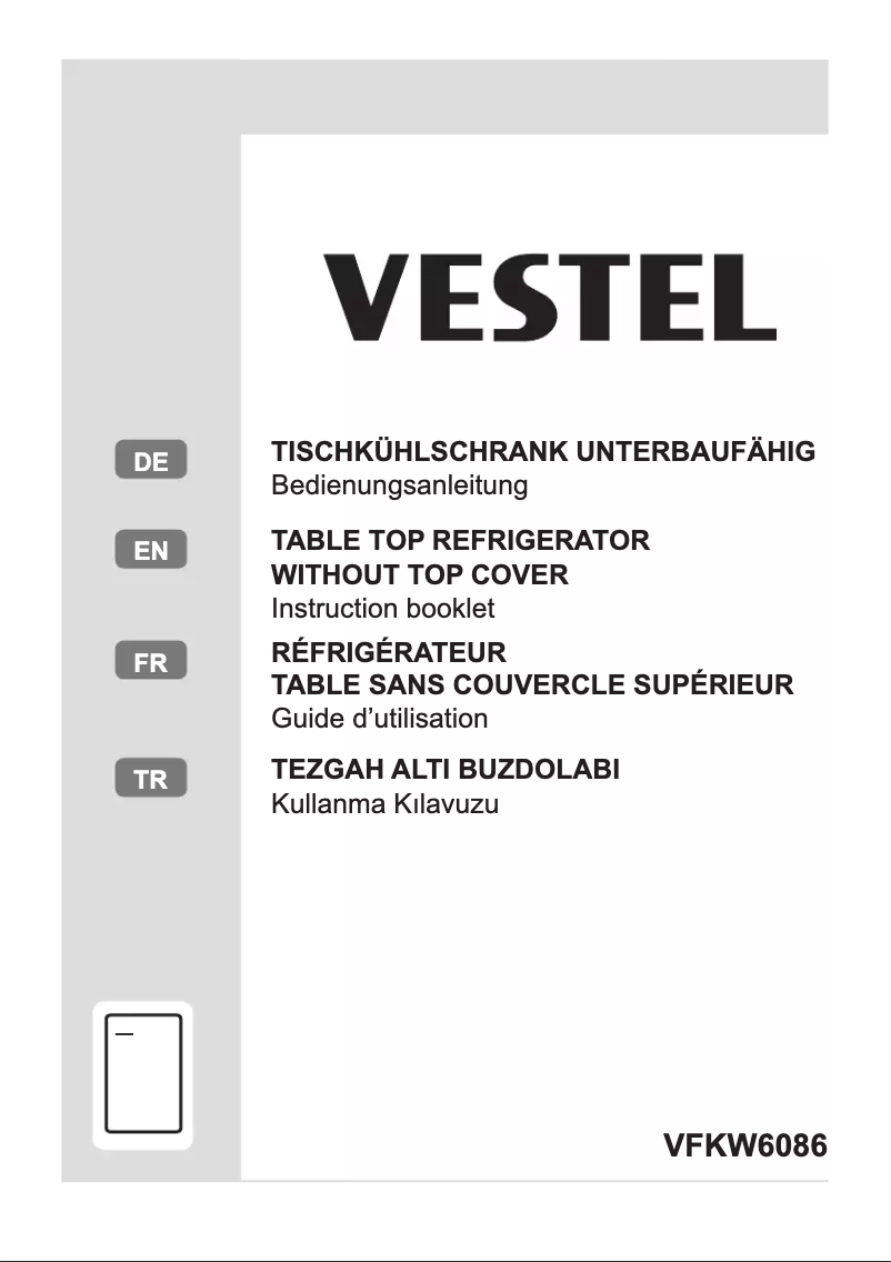 Página 1 del manual Manual de usuario Vestel VFKW6086
