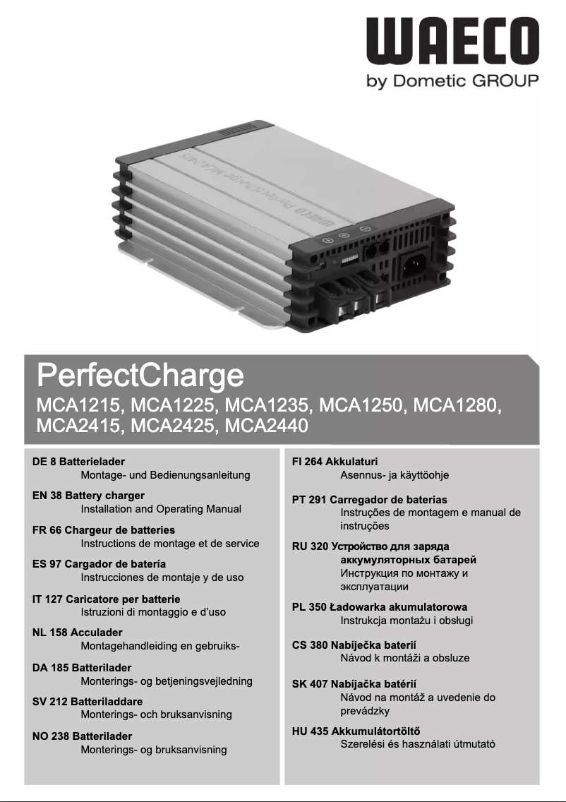 Página nº 1 - Manual de usuario Waeco PerfectCharge MCA1280