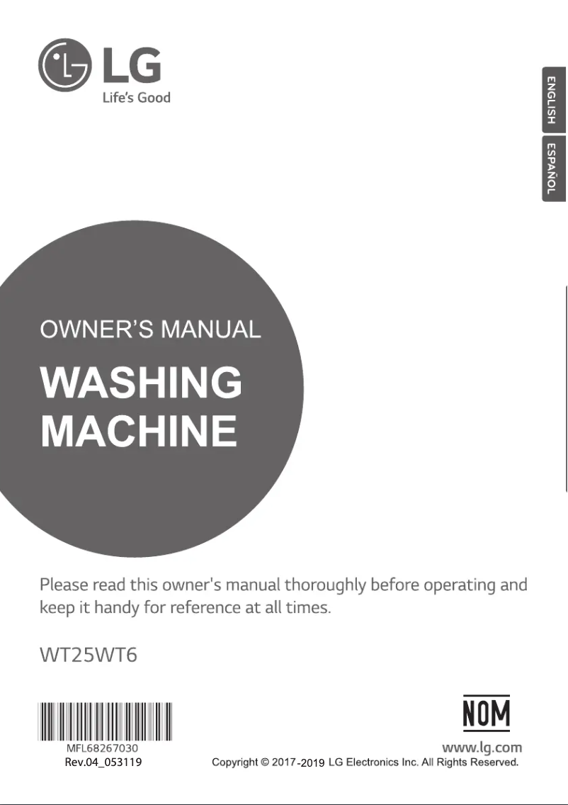 Imagen de la primera página del manual del dispositivo WT25WT6