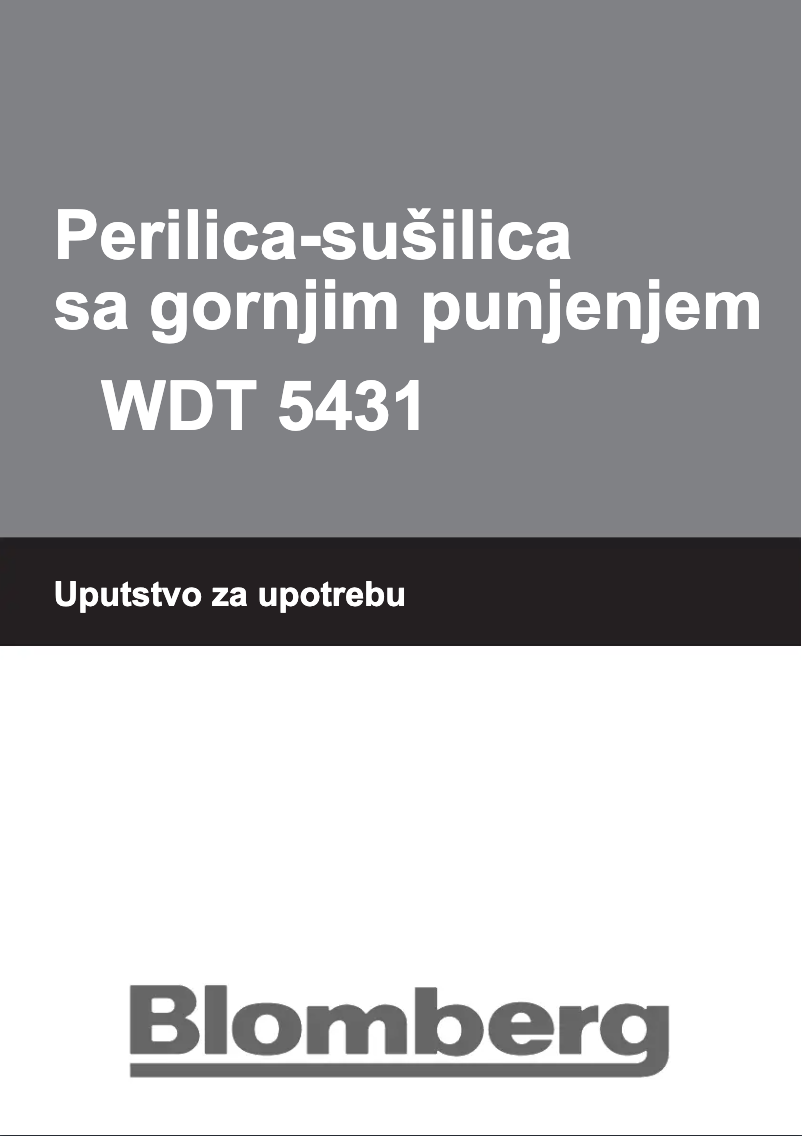 Imagen de la primera página del manual del dispositivo WDT 5431