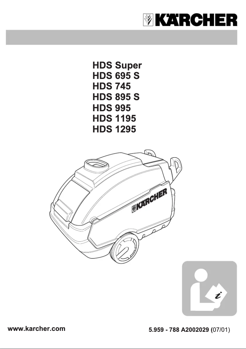 Imagen de la primera página del manual del dispositivo HDS 895 S