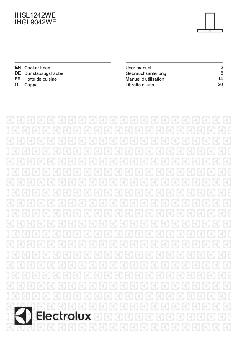 Página 1 del manual Manual de usuario Electrolux IHSL1242WE