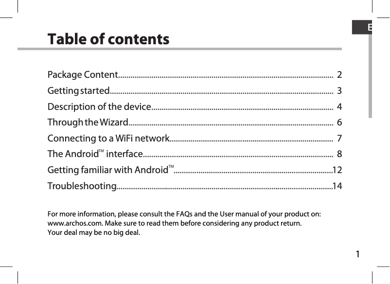 Imagen de la primera página del manual del dispositivo 97 Carbon