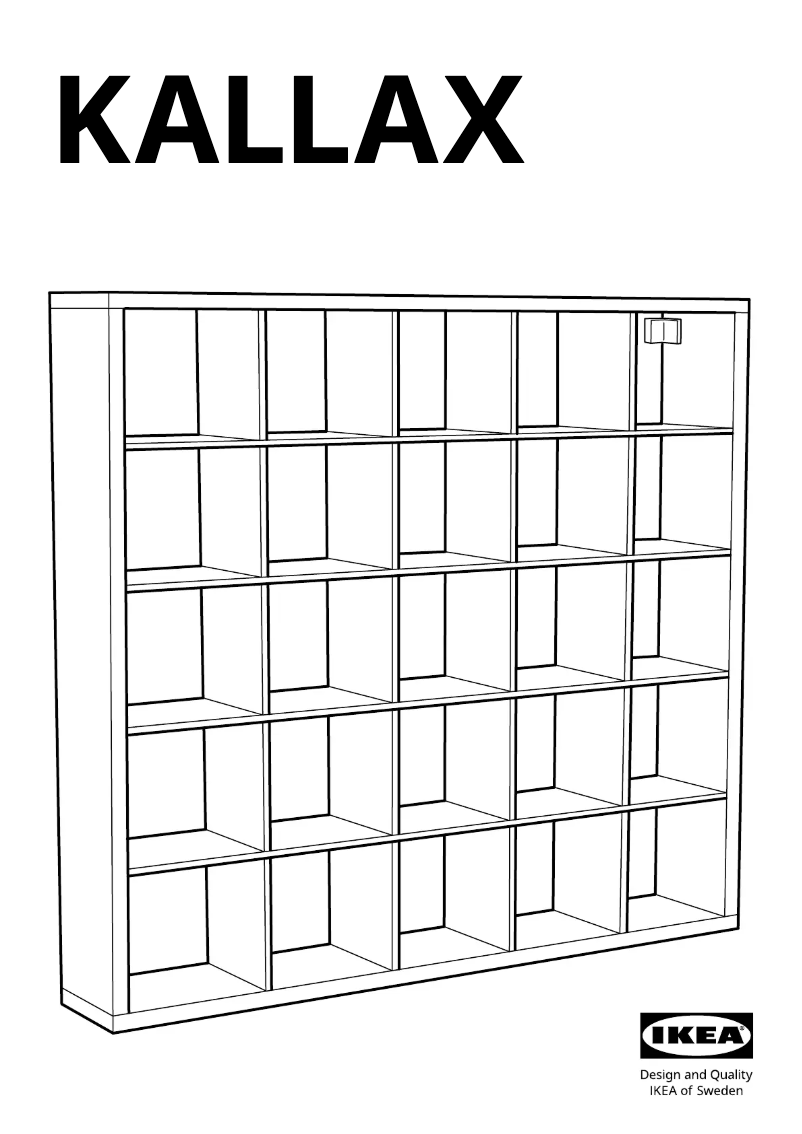 Página 1 del manual Manual de usuario Ikea KALLAX 503.601.46