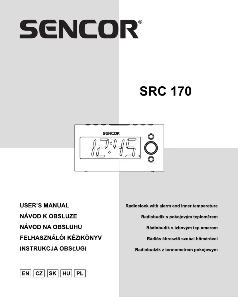 Página 1 del manual Manual de usuario Sencor SRC 170 GN