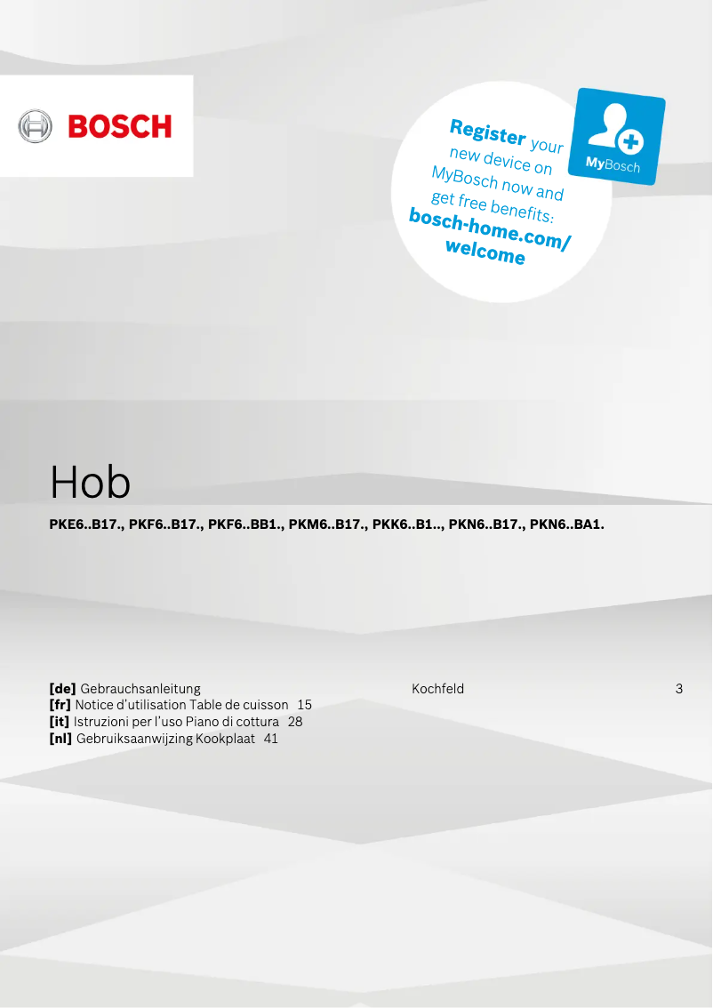 Imagen de la primera página del manual del dispositivo PKK631B18E