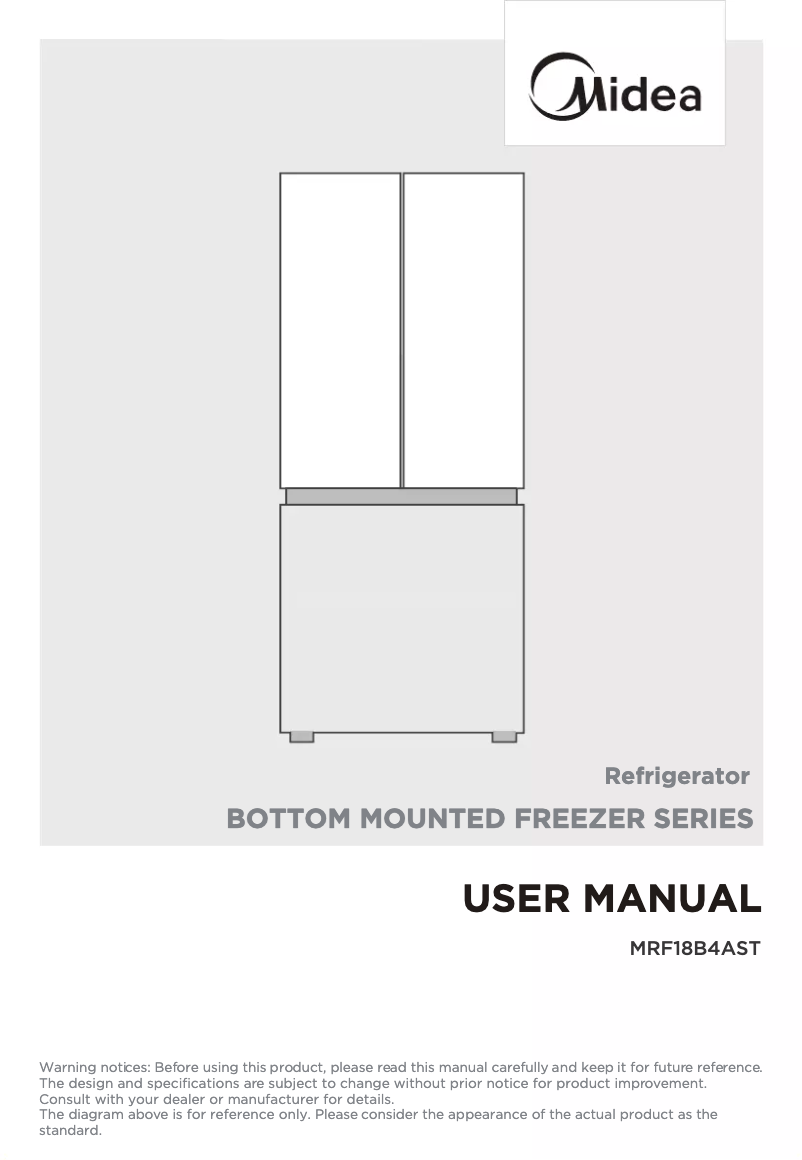 Página 1 del manual Manual de usuario Midea MRF18B4AST