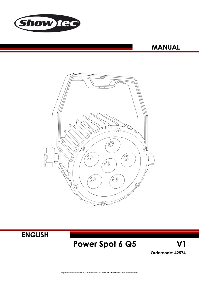Imagen de la primera página del manual del dispositivo Power Spot 6 Q5