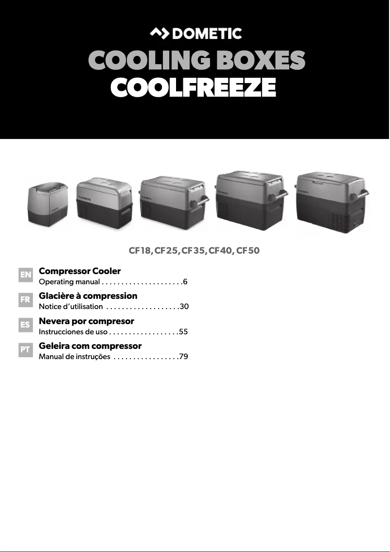 Imagen de la primera página del manual del dispositivo CF 18