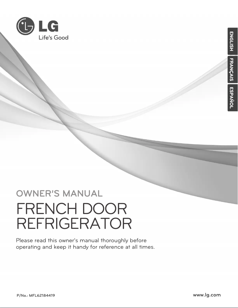 Imagen de la primera página del manual del dispositivo GR-L288NSJP