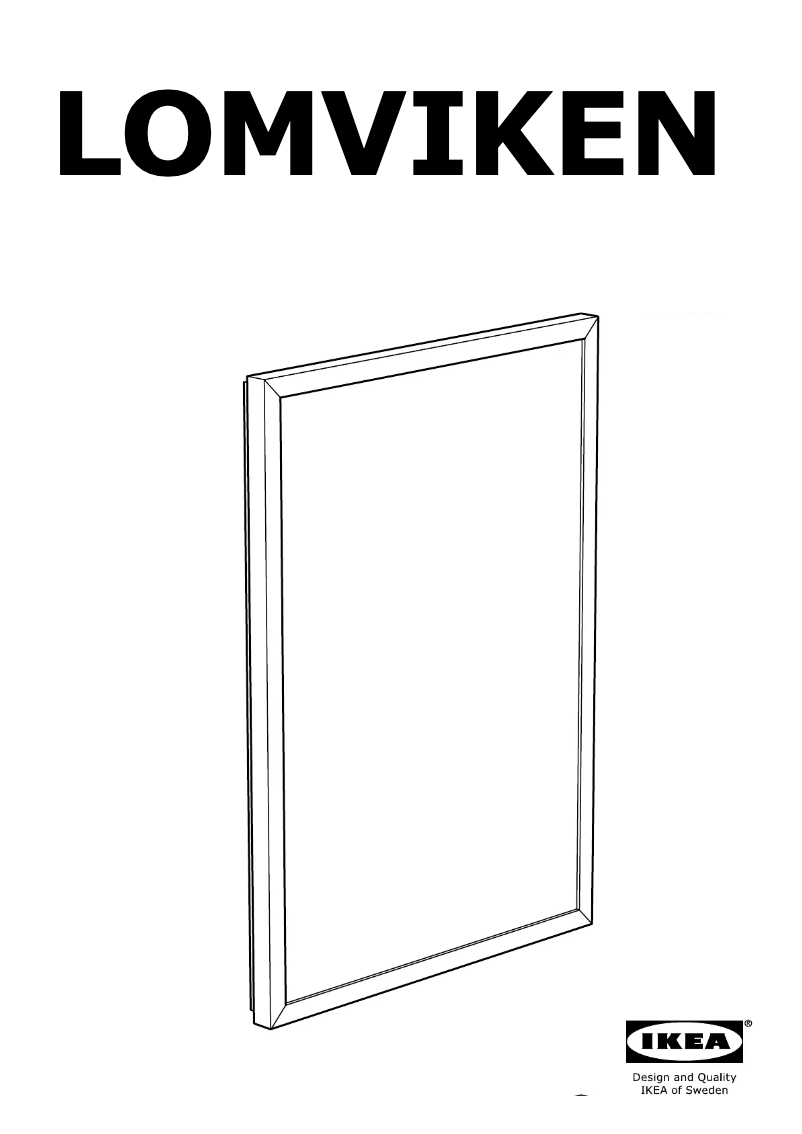 Página 1 del manual Manual de usuario Ikea LOMVIKEN (30x40)