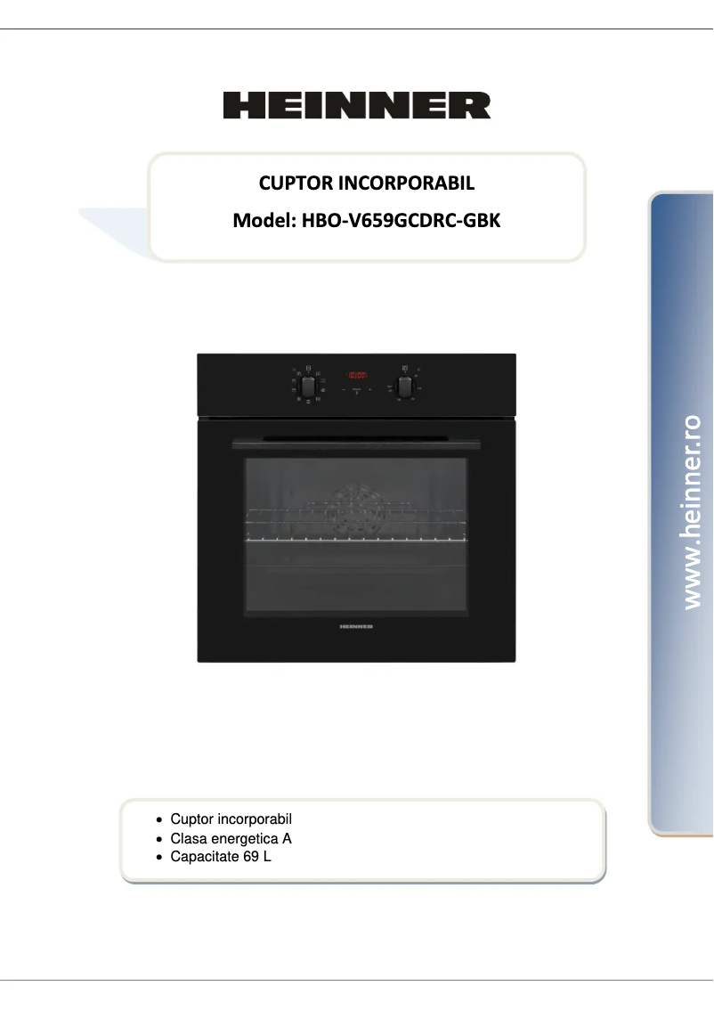 Imagen de la primera página del manual del dispositivo HBO-V659GCDRC-GBK