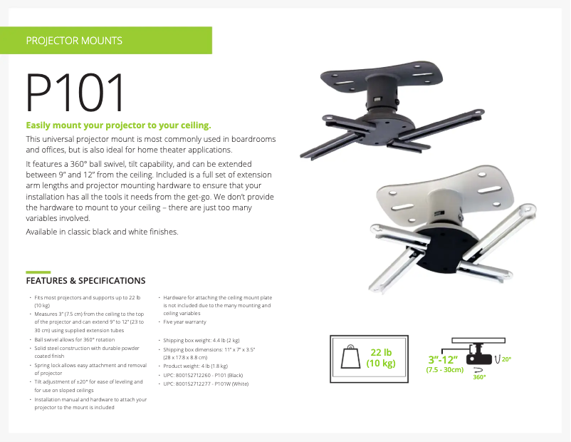 Imagen de la primera página del manual del dispositivo P101