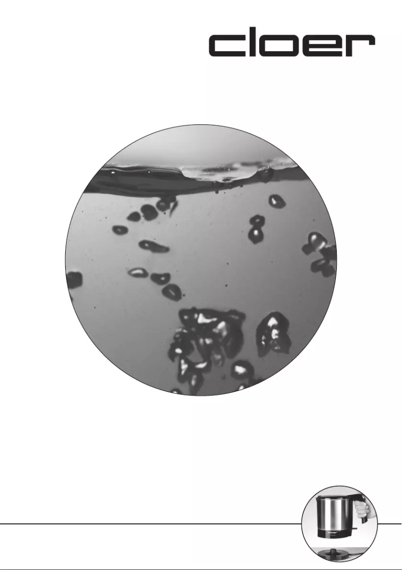Página 1 del manual Manual de usuario Cloer 4720