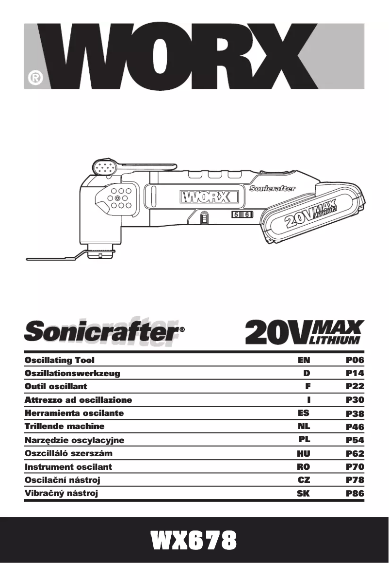 Imagen de la primera página del manual del dispositivo WX678
