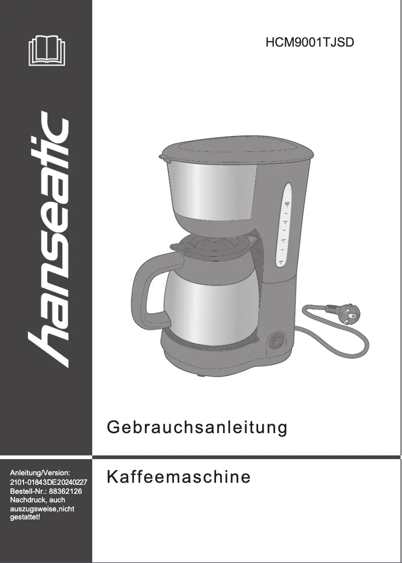 Imagen de la primera página del manual del dispositivo HCM9001TJSD