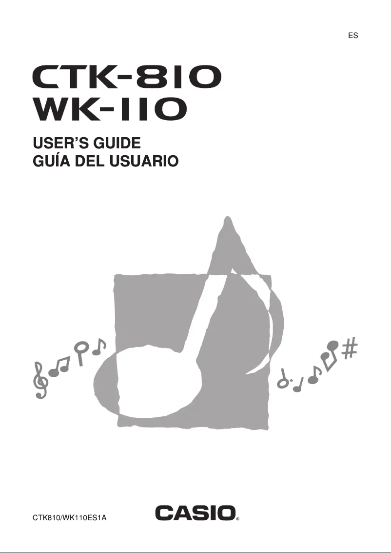 Imagen de la primera página del manual del dispositivo WK-110