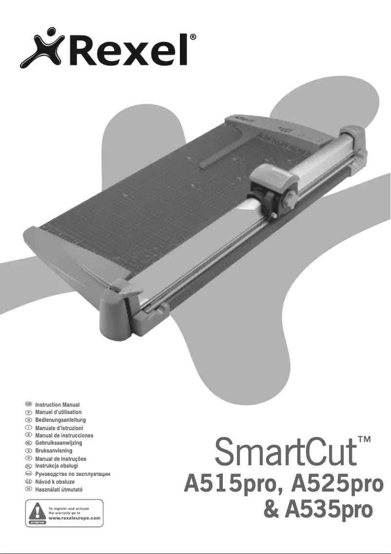 Imagen de la primera página del manual del dispositivo Smartcut A535