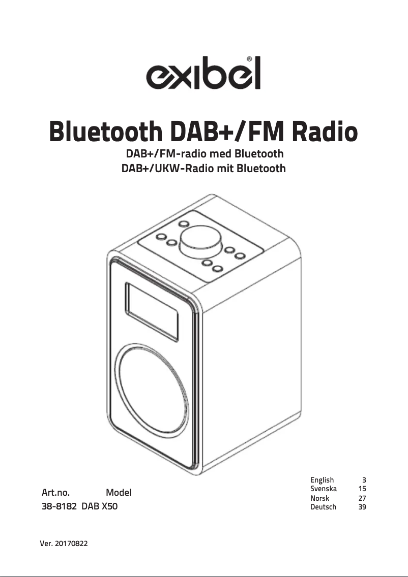 Imagen de la primera página del manual del dispositivo X50