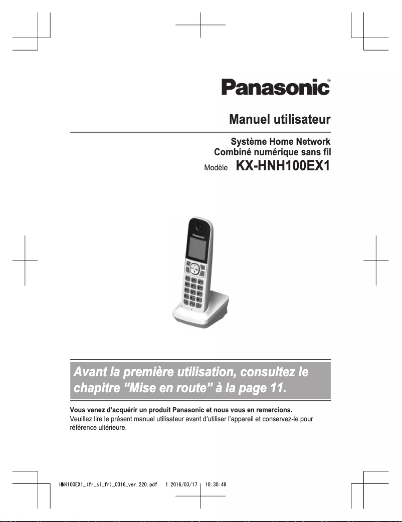 Página 1 del manual Manual de usuario Panasonic KX-HNH100