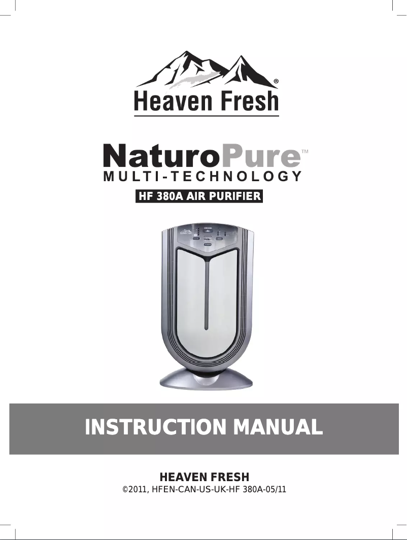 Imagen de la primera página del manual del dispositivo HF 380A