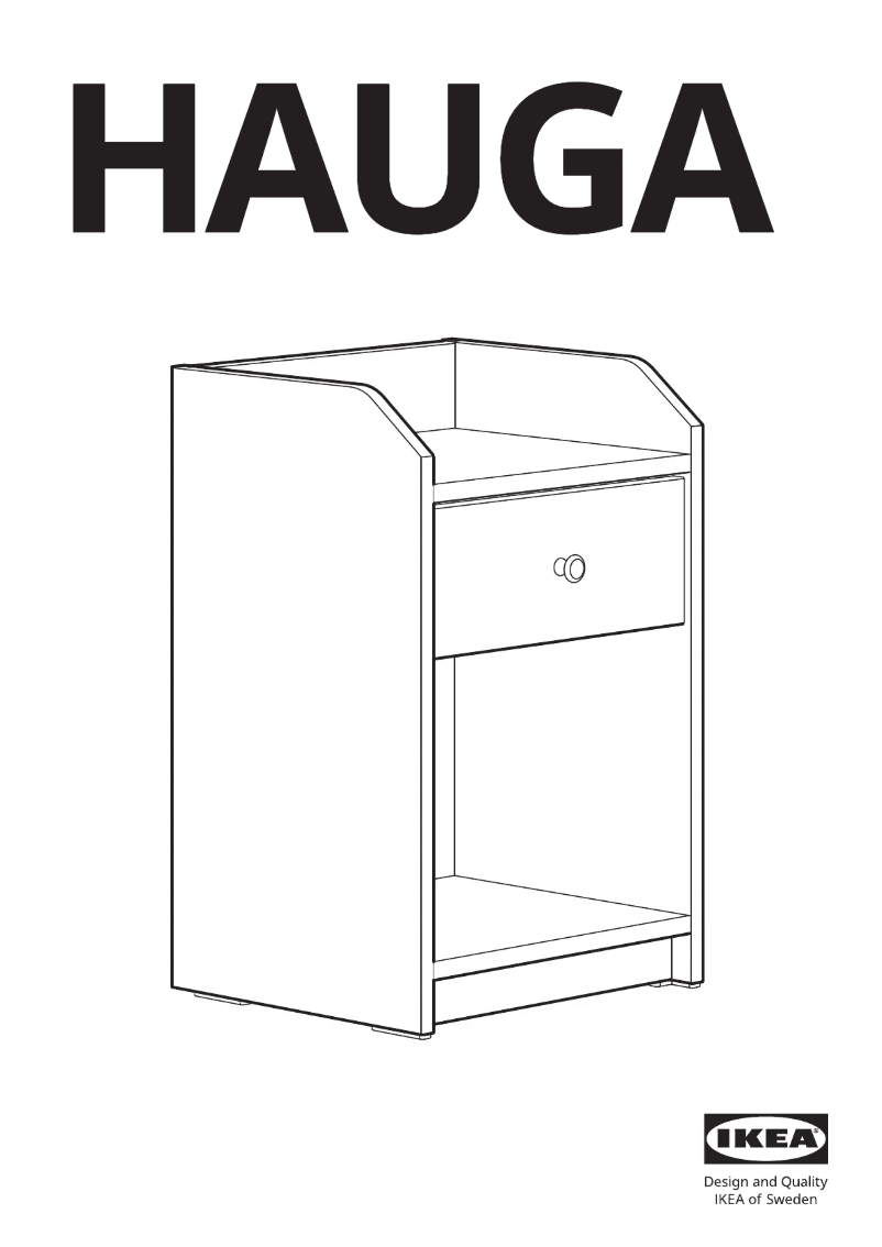 Página 1 del manual Manual de usuario Ikea HAUGA 004.889.63