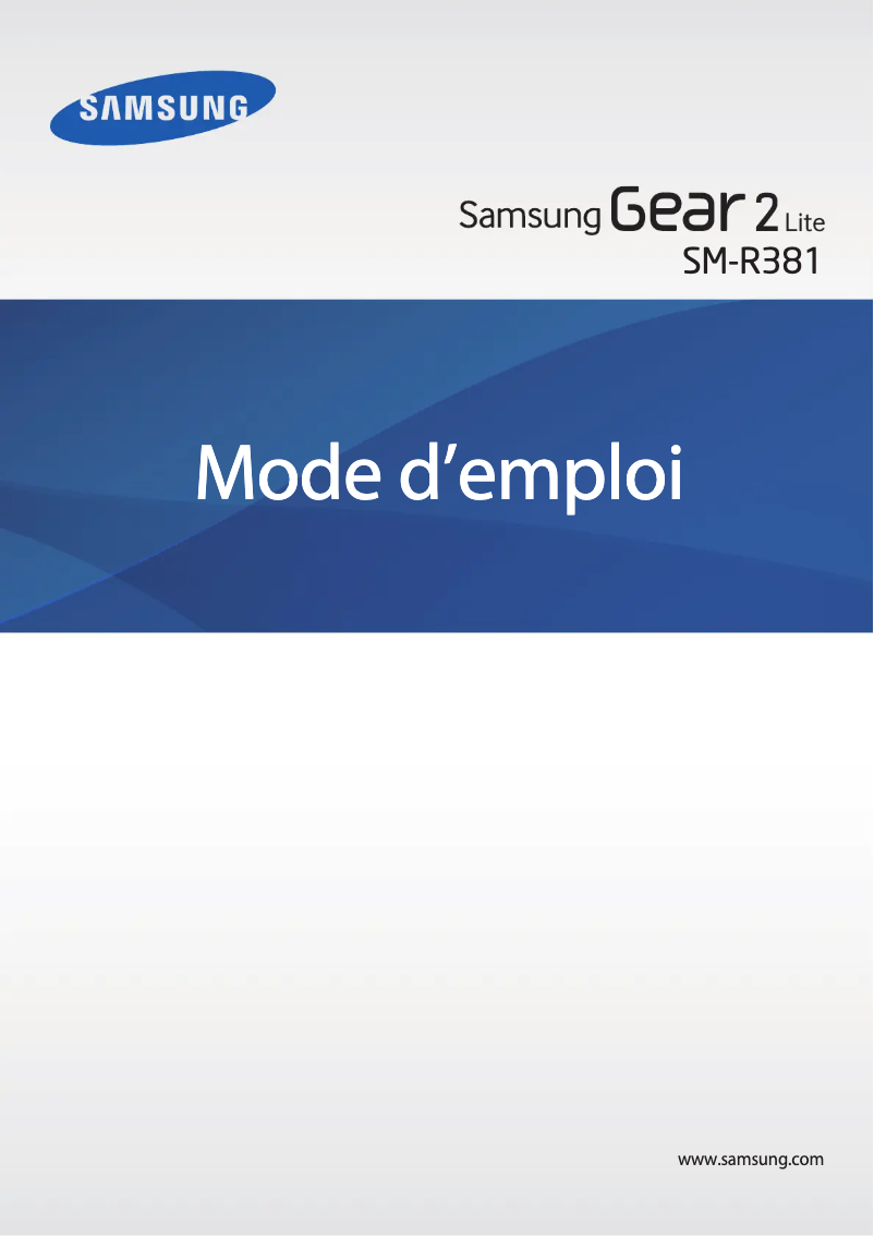 Imagen de la primera página del manual del dispositivo Gear 2 Lite