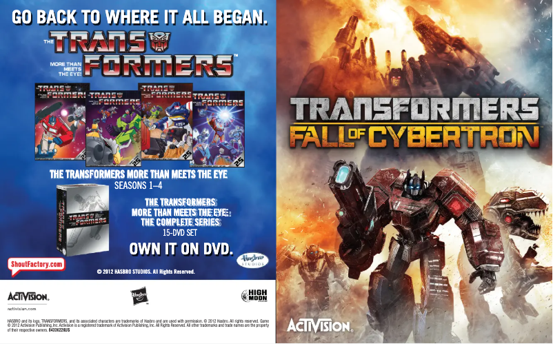 Página 1 del manual Manual de usuario Sony Transformers - Fall of Cybertron (Playstation 3)