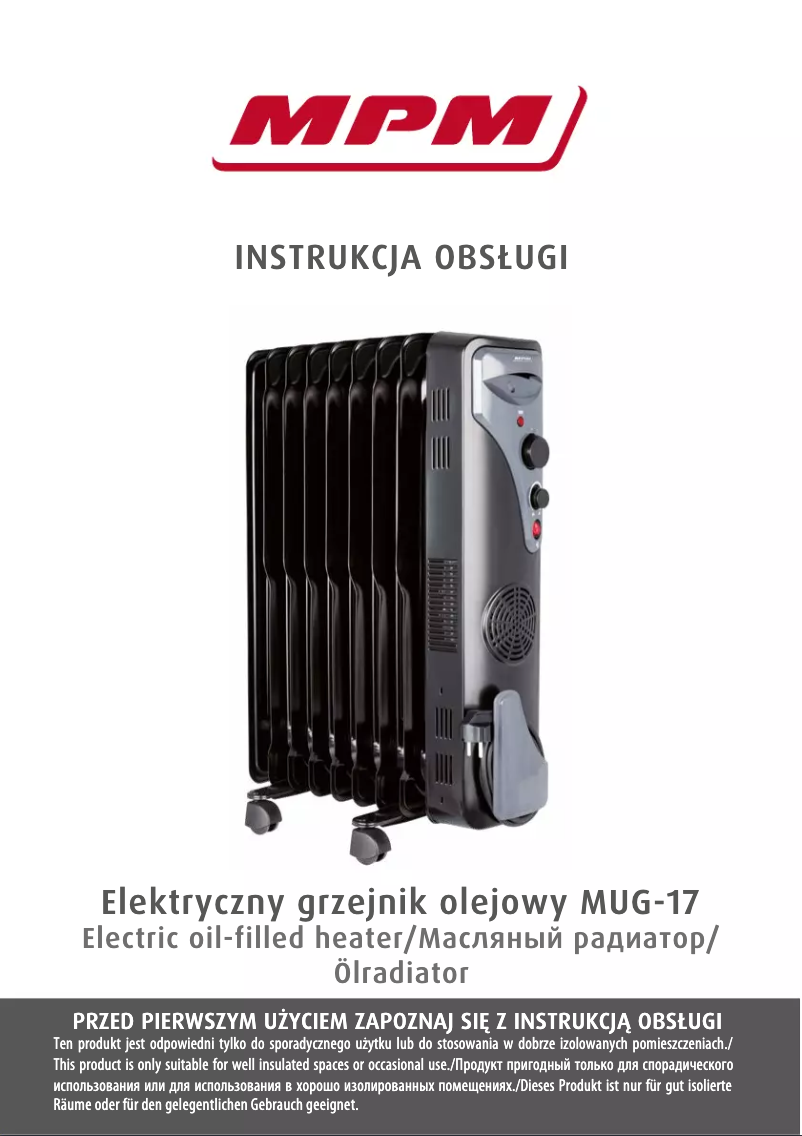 Imagen de la primera página del manual del dispositivo MUG-17